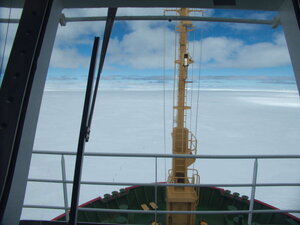 The job of a navigational officer is not to be underestimated, moving the ship through the ice floes towards open water through sheer knowledge of identifying open water. As a passenger, you hear it all.