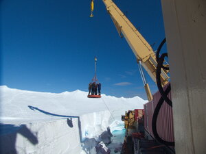 Always happy to join the ship for decent food. Winterers get a meal on the ship before we abandon "normal" life (though we did come back due to the glaciological situation.