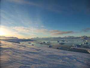 Icebergs in the North bay.